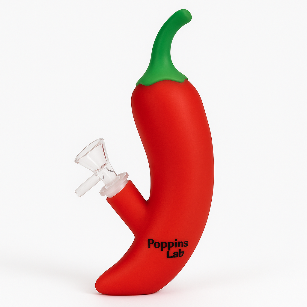 Bong Chili de silicona 16,5 cm
