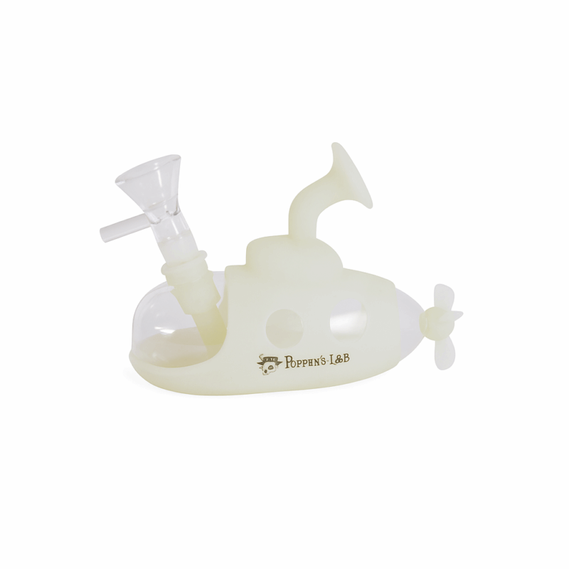 Bong Silicona Submarino 12,5 cm (Glow) – Poppins Lab